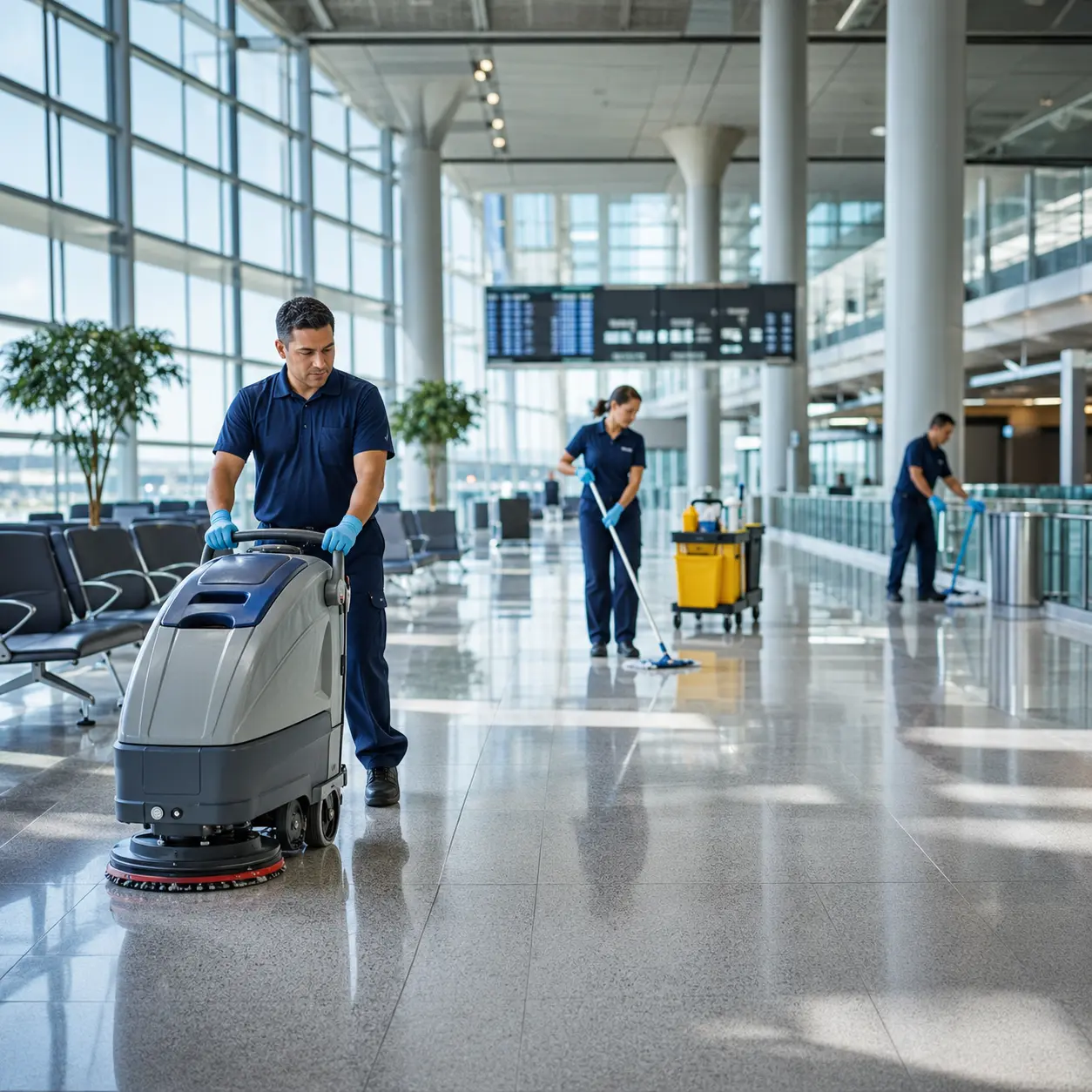 US Cleaning Solutions professional at work